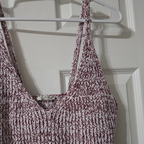 Free People Here All Day Brami Top, Cropped Two Tone Knit Sweater Cami Tank EUC! - Picture 5 of 11